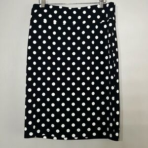 Monroe & Main Polka Dot Knee Length Size Large